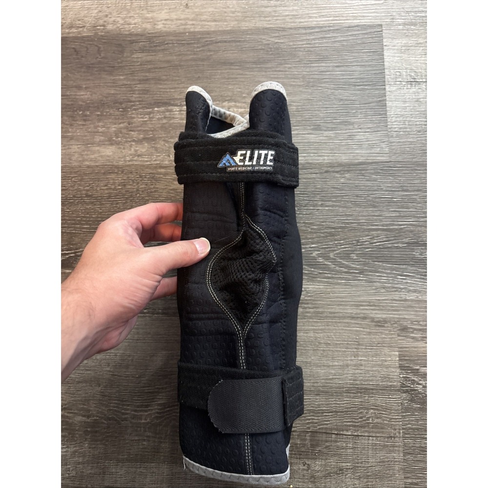 Elite Sports Medicine Orthopedics Knee Brace Universal Size Large Black Grey